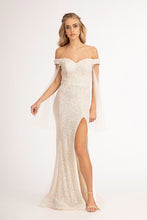 Load image into Gallery viewer, Off The Shoulder Sequined Dress - LAS3054