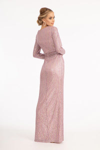 Mermaid Dress w/ Long Sleeves - LAS3063 - - LA Merchandise