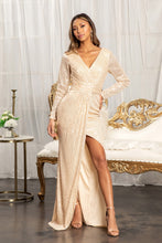 Load image into Gallery viewer, Mermaid Dress w/ Long Sleeves - LAS3063 - GOLD - LA Merchandise