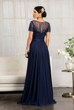 Load image into Gallery viewer, Short Sleeve Mother Of The Bride Gown - LAS3067