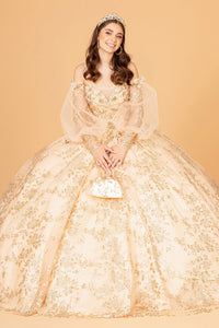 Quinceanera Dress Puffy Sleeves - LAS3071