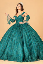 Load image into Gallery viewer, Mesh Quinceanera Dress - LAS3073 - GREEN - LA Merchandise