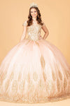 Load image into Gallery viewer, Mesh Quinceanera Dress - LAS3079 - ROSE GOLD - LA Merchandise
