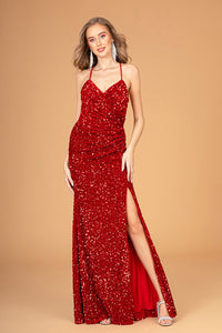 Special Occasion Dress - LAS3080 - RED - LA Merchandise