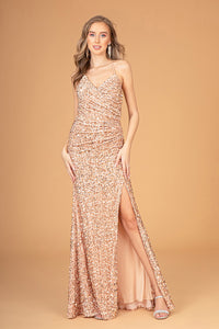 Special Occasion Dress - LAS3080 - GOLD - LA Merchandise