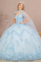 Load image into Gallery viewer, LA Merchandise LAS3103 Quinceanera Dress With Detachable Cape