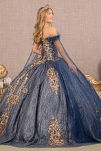 Load image into Gallery viewer, LA Merchandise LAS3107 Feather Sequin Quinceanera Gown