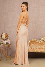 Load image into Gallery viewer, LA Merchandise LAS3151 V-neck Sheer Bodice Mermaid Dress