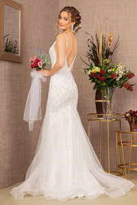La Merchandise LAS3157 Embellished Sleeveless Wedding Gown