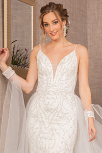La Merchandise LAS3157 Embellished Sleeveless Wedding Gown