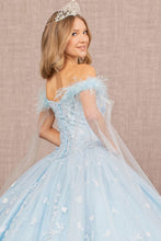 Load image into Gallery viewer, LA Merchandise LAS3166 3D Floral Applique Quinceanera Gown