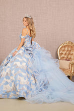 Load image into Gallery viewer, LA Merchandise LAS3174 Butterfly Pattern Cold Shoulder Quince Gown