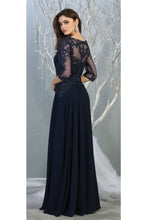 Load image into Gallery viewer, 3/4 Sleeve Mother of the Bride Evening Gown - LA7820 - - LA Merchandise