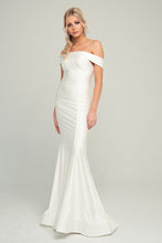 Load image into Gallery viewer, Off the Shoulder Bodycon Bridal Dress - LAA373B