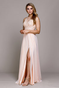 Lace & Chiffon Dress- LAA375