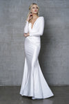 Load image into Gallery viewer, La Merchandise LAA381 Long Sleeve Bodycon Stretchy Mermaid MOB Gown - - LA Merchandise