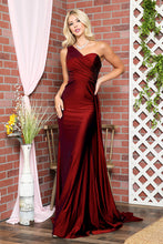 Load image into Gallery viewer, One Shoulder Elegant Dress - LAA387 - Burgundy - LA Merchandise