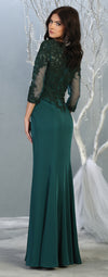 Load image into Gallery viewer, La Merchandise LA1811 3/4 Long Sleeve Mother Of The Bride Formal Dress - - LA Merchandise