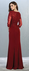 Load image into Gallery viewer, La Merchandise LA1811 3/4 Long Sleeve Mother Of The Bride Formal Dress - - LA Merchandise