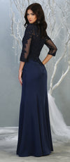 Load image into Gallery viewer, La Merchandise LA1811 3/4 Long Sleeve Mother Of The Bride Formal Dress - - LA Merchandise