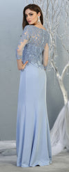 Load image into Gallery viewer, La Merchandise LA1811 3/4 Long Sleeve Mother Of The Bride Formal Dress - - LA Merchandise