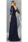 Load image into Gallery viewer, La Merchandise LA1783 3/4 Sleeve Mother Of the Bride Long Evening Gown - - LA Merchandise