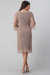 Load image into Gallery viewer, 3 Pack - 3/4 Sleeve Metallic Midi Dress - LAMG9134 - - LA Merchandise