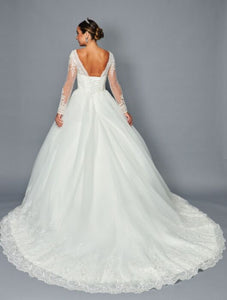 Wedding Dress W/ Corset Back - LADK464