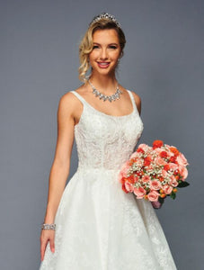 LA Merchandise LADK473 High Low Wedding Dress