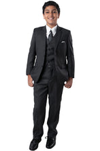 Load image into Gallery viewer, 5 pc Boys Solid Suit- LAB347SA - 02-GREY / 2 - Boys suits