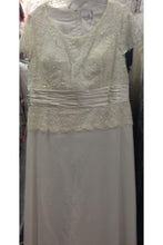 Load image into Gallery viewer, Short Sleeve Sequins Chiffon Dress-LA571 - IVORY - Dresses LA Merchandise
