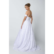 Load image into Gallery viewer, Red Carpet Ball Gown with removable arm band - ZA692