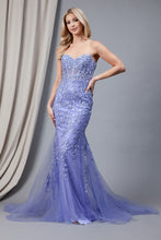 Load image into Gallery viewer, Mermaid Embroidered Dress LAA7024