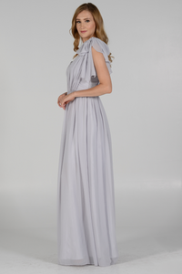 La Merchandise LAY7156 Simple Convertible Bridesmaids Chiffon Dresses