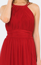 Load image into Gallery viewer, La Merchandise LAY8396 Halter Plus Size Ruched Bridesmaids Long Dress - - LA Merchandise