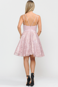 La Merchandise LAY8418 Fit & Flare Short Homecoming Dress