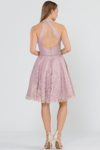 Lace Bridesmaids Short Dress - LAY8428