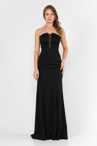 La Merchandise LAY8488 Hot Strapless Prom Simple Formal Evening Dress