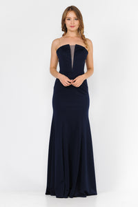 La Merchandise LAY8488 Hot Strapless Prom Simple Formal Evening Dress