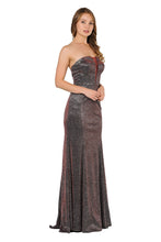 Load image into Gallery viewer, La Merchandise LAY8490 Metallic Strapless Prom Formal Evening Gown - - LA Merchandise