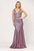 Load image into Gallery viewer, La Merchandise LAY8704 Shiny Mermaid Formal Glitter Evening Prom Gown