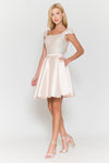 Load image into Gallery viewer, Semi Formal Short Dress - LAY8732 - BLUSH - LA Merchandise