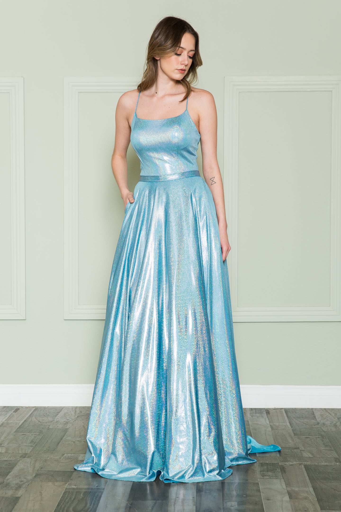 Prom Long Shiny Dress - LAY8766