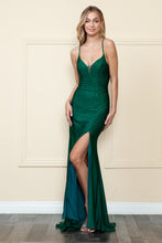 Load image into Gallery viewer, La Merchandise LAY8892 Sexy Open Back Bodycon Prom Dress with Slit - EMERALD - LA Merchandise