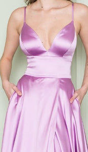Satin Formal Evening Gown - LAY8908