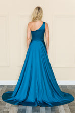 Load image into Gallery viewer, La Merchandise LAY8912 Chic One Shoulder Long A-line Satin Prom Dress - - LA Merchandise