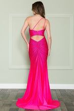 Load image into Gallery viewer, La Merchandise LAY8914 Sexy Stretchy One Shoulder Prom Dress w/ Slit - - LA Merchandise