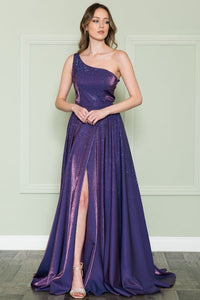 One Shoulder Pageant Gown - LAY8920