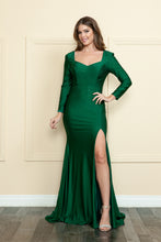 Load image into Gallery viewer, Long Sleeve Stretchy Gown - LAY9114