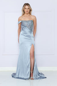 La Merchandise LAY9178 One Side Off Shoulder Evening Gown